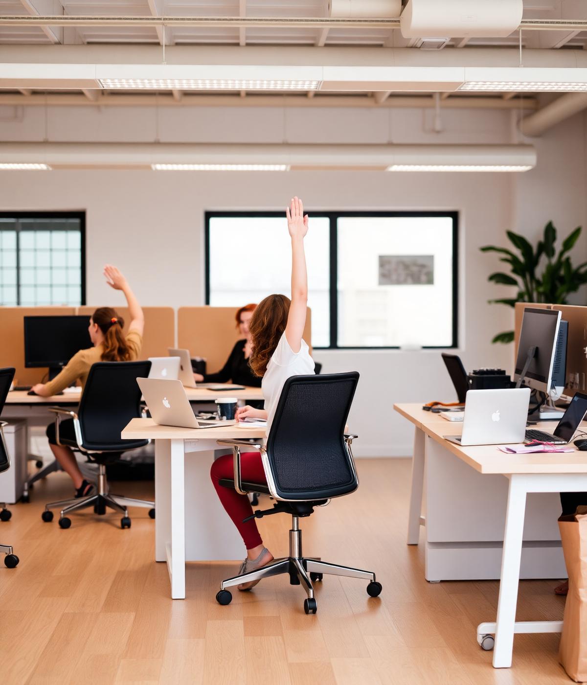 Stoelyoga aan bureau